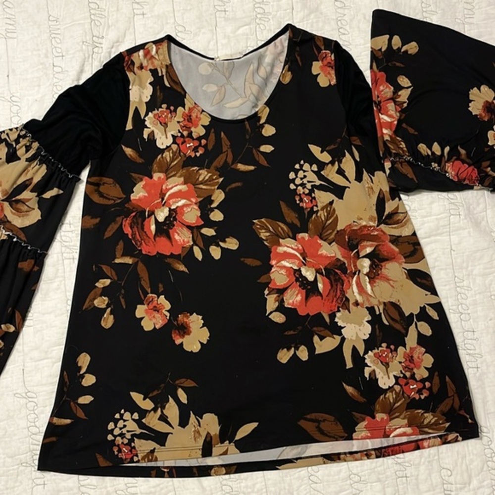 Altar’d state - Medium. 16 inch wide Bell long sleeve for instant impact!